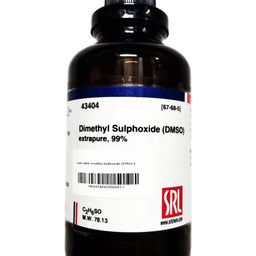 generic SRL Dimethyl Sulphoxide (DMSO) extrapure, 99%, 500ml, CAS: 67-68-5, Molecular Formula: C2H6SO, Storage: Room Temperature, Shelf Life: 60 Months for laboratory and industrial use image 1