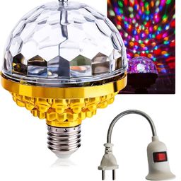 cartburg Rotating Magic Ball Light with Lamp Holder Set, Retro Disco Lights, Colorful Disco Rotating Magic Ball Light Bulb with Sockets, Magic Ball RGB LED Stage Light (Rotating Magic Ball Light) image 1