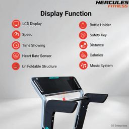 hercules fitness Hercules TA350 4.0 HP / 8.0 HP AC Motor Treadmill with 22 Km/hr Max Speed, 200 kg Max User Weight, 15-Level Auto Incline, Free Installation Assistance image 4