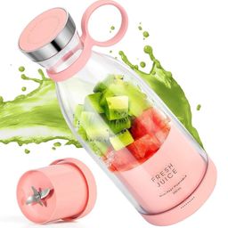 PurelyCart USB Rechargeable Mini Juicer Blender, Portable Juicer Bottle, Electric Fruit Juice Maker Machine, Personal Size Juicer Bottle Blender Grinder Mixer for Juices, Shakes and Smoothies 1PC image 1