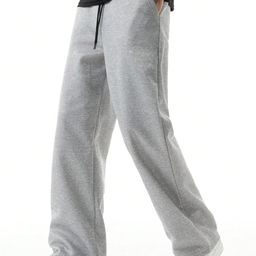 dockstreet Men's/Unisex Open Bottom Drawstring Pure Cotton Stretchable Baggy Jogger Pants image 4