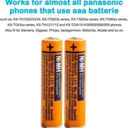 MICROUSB Compatible with Panasonic AAA 1.2V 630mah NiMH Rechargeable Battery for Small Electronic Devices(Pack of 2) image 4