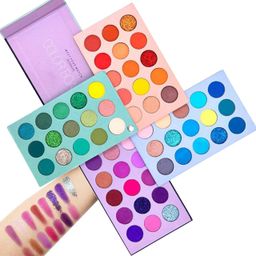 URBANMAC Eyeshadow Palette 60 Color Makeup Palette Highlighters Eye Make Up High Pigmented Professional Mattes & Shimmery Finish - Multicolor image 4