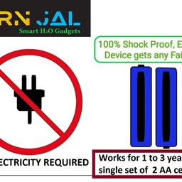 swarn jal Swarn Jal® (Model: A-SE) With Dual Alarm Water Tank Overflow and Empty Alarm with 4 Level Indicator (Patented Technology),Cell Powered, Shock Proof, Single Pair Wire Transmission image 4