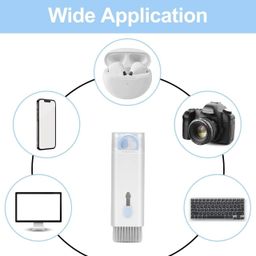 THERIUS 7-in-1 Electronic Cleaning Kit – All-in-One Cleaning Solution for Monitors, Keyboards, Screens, and Devices with Soft Sweep, Cleaner Pen, Key Puller, Dust Brush, and Spray Bottle image 3