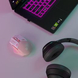 Portronics Vader Pro Wireless Gaming Mouse with 2.4 GHz Receiver, 6 Buttons, Thumb Support, High-Precision Tracking, Ergonomic Comfort, Adjustable Optical DPI for Laptop, PC, Mac(Cherry Pink) image 4