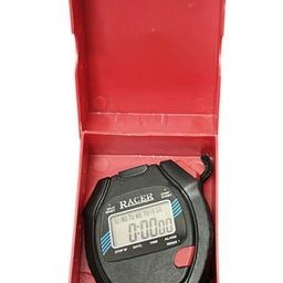 ai Stopwatch 1/100 Sec./Racer Stopwatch with Alarm Handheld/Calendar,Day,Date,Month Display/Digital LCD Stopwatch Chronograph Timer Counter Sports Alarm/LCD Digital Professional Stop Watch (Black) image 2