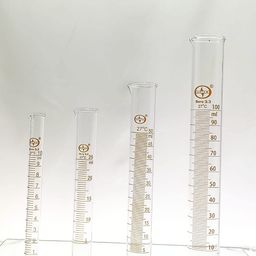 isko ISKO® Borosilicate Glass Graduated Measuring Cylinder with Round Base Set of 5ml, 10ml,25ml, 50ml, 100ml, 250ml (1 Pc. Each) Total 6 Pcs image 3
