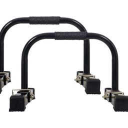 IBS Push Up Stands Parallettes Dip Bars with Non-Slip Foam Handle & Rubber Feet Workout for Handstand Muscle Ups Push Ups Home & Gym Training image 1
