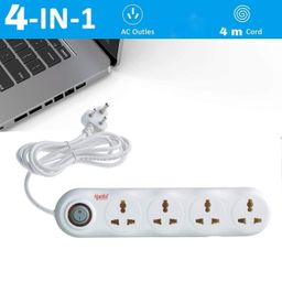 Ajanta Quartz Heavy Duty 4 Way Extension Board with Cable(White, 4 Meter), 125 Volts image 5