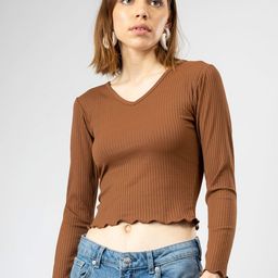 Redamancii Women Solid V-Neck Polycotton Top-image-23