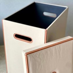 Mason Home Taupe Naples Laundry Basket image 2