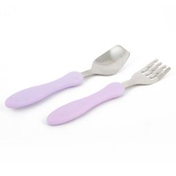 Taabartoli Stainless Steel Spoon and Fork Set - ( Pink)-9