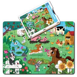 Mini Leaves Farm Animal Wooden Floor Puzzle- 24 pieces-23