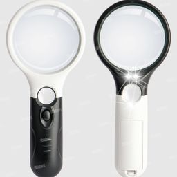 Fiddlerz LED Light 3X & 45x Handheld Magnifier - White-picture-49