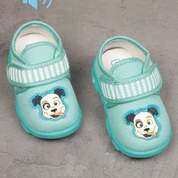 Lil Lollipop Puppy Patched Detailed  Velcro Closure Musical Booties - Green-image-70