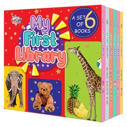 My First Library - Box set of 6 Early learning Books for Kids --9
