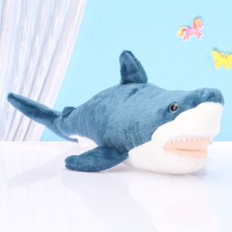 Wild Republic Mini Mako Shark Soft Toy Blue - Length 39 cm-16