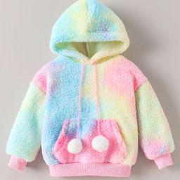 Kookie Kids Full Sleeves Hoodie  With Colour Block Design & Kangaroo Pockets - Multicolour-17