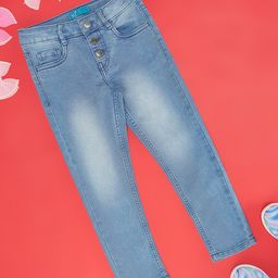 YU by Pantaloons Mild Washed Jeans - Medium Blue-image-102