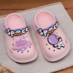 Lil Lollipop Space Astronaut Applique Detailed Anti Slip Clogs - Pink-picture-23