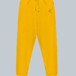 Kiddopanti Cotton Solid Track Pants - Mustard-image-48