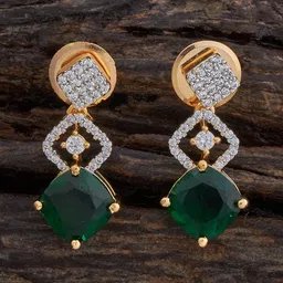 Kushal's Fashion Jewellery Rhodium-Plated Contemporary Drop Earrings-25
