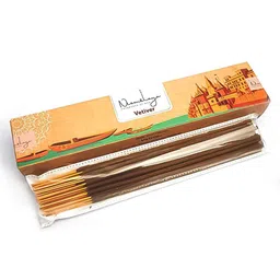 Nirmalaya Brown 40 Pieces Wood Vetiver Incense Stick-17