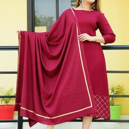 NUPITAL Women Printed Viscose Rayon Kurta Sets-image-20