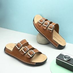 Provogue Men Triple Buckle Detail Comfort Sandals-image-89