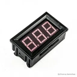 Red 1.42 cm (0.56 inch) AC220V Two Wire AC Voltmeter 70V ~ 500V-11