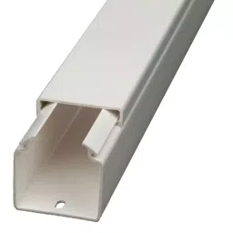 RS PRO White Mini Trunking W40xD40 mm 2 m PVC, 2374047 (Bag 4 pcs)-44