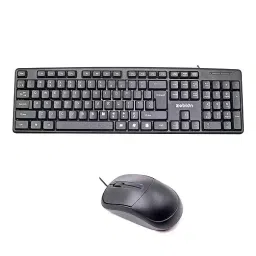 Zebion Keyboard Mouse Combo Black Color with USB2.0 Interface and Wired Connectivity, ITD111-48