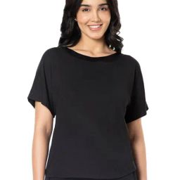Amante Black Regular Fit T-Shirt-picture-19