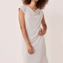 La Vie En Rose Grey Cowl Neck Sleep Tee-image-28