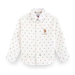 U.S. Polo Assn. Kids White Printed Full Sleeves Shirt-picture-10