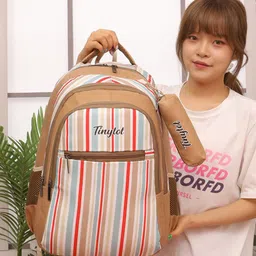 Tinytot Unisex Kids Striped Backpack-53