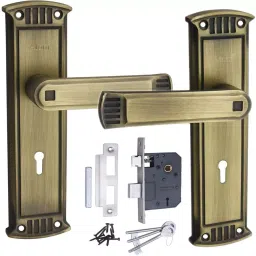 Atom Zinc Alloy Gold Door Handle Lock Set, GLANZA-K/Y_B.A-image-96