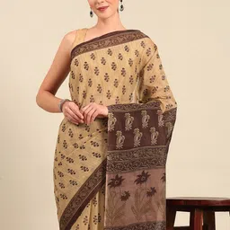 SHANVIKA Floral Print Pure Cotton Saree-image-88