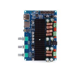 Digital 2.1 Channel Amplifier Board Bluetooth USB TF Input 50w x2 Subwoofer BTL 100w Home Stereo Amplifiers for Speakers DC 12V-26V - RS2814Digital 2.1 Channel Amplifier Board Bluetooth USB TF Input 50w x2 Subwoofer BTL 100w Home Stereo Amplifiers for Speakers DC 12V-26V - RS2814 image 2