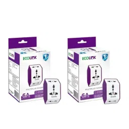 EcoLink Multiplug Socket 6A - Pack of 2 (White & Purple)-picture-10