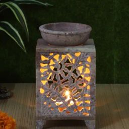 Aapno Rajasthan Red & Cream Tealight Holder, Oil Diffuser-image-20