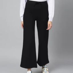 COLOR CAPITAL Black Regular Fit Mid Rise Trackpants-image-43