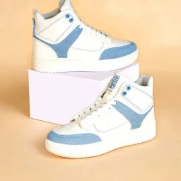 Forever Glam by Pantaloons Women's Blue Ankle High Sneakers-image-31