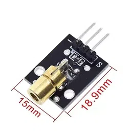 TECHDELIVERS 3 Pin Laser Transmitter, Module 650 nm, 5 V, Red Transmitter, Dot Diode Module for Laser Sensor Projects (Pack of 5), 0921Y6T0ZS4 image 2
