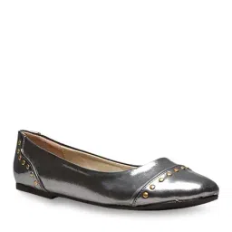 Footin by Bata Women's Gun Metal Flat Ballets-picture-15