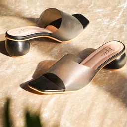 JM Looks Open Toe Block Heels image 2