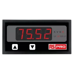 RS PRO Digital Ammeter 1-5 (Input)A AC, 1365390-20