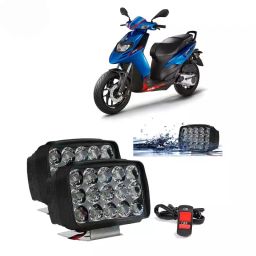 Cartronics 15  LED Fog Light With On/Off Switch   for Aprilia SR 125 (Set of 2 Pcs)-13