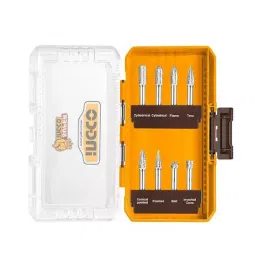 Ingco Milling Cutters Metals Set Tungsten Carbide and 6 mm Shaft Diameter, AKDL10801-image-21